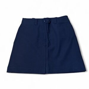 LOFT Dark Blue A-Line Skirt